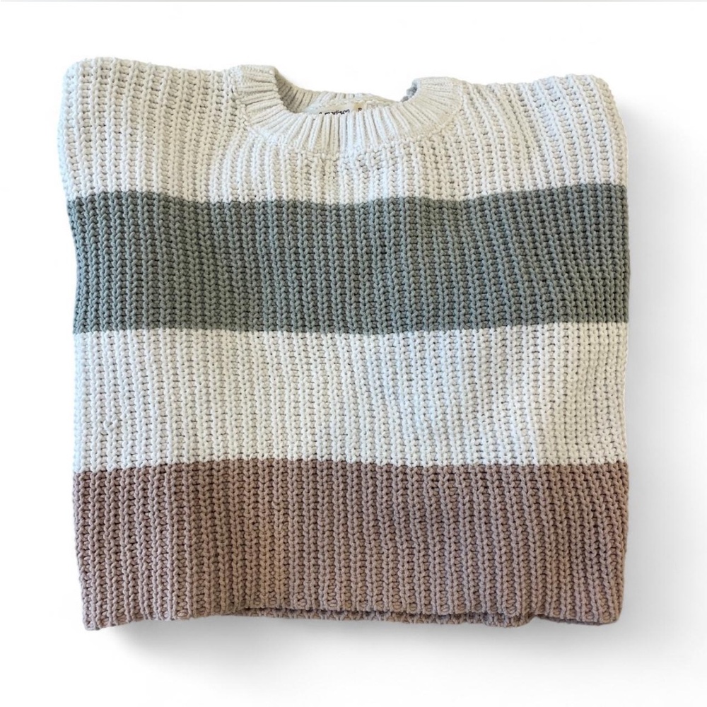 Moon & Madison Textured Knit Sweater in Cream
